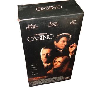 CASINO Robert De Niro Sharon Stone Joe Pesci vintage VHS set (2 cassette tapes)